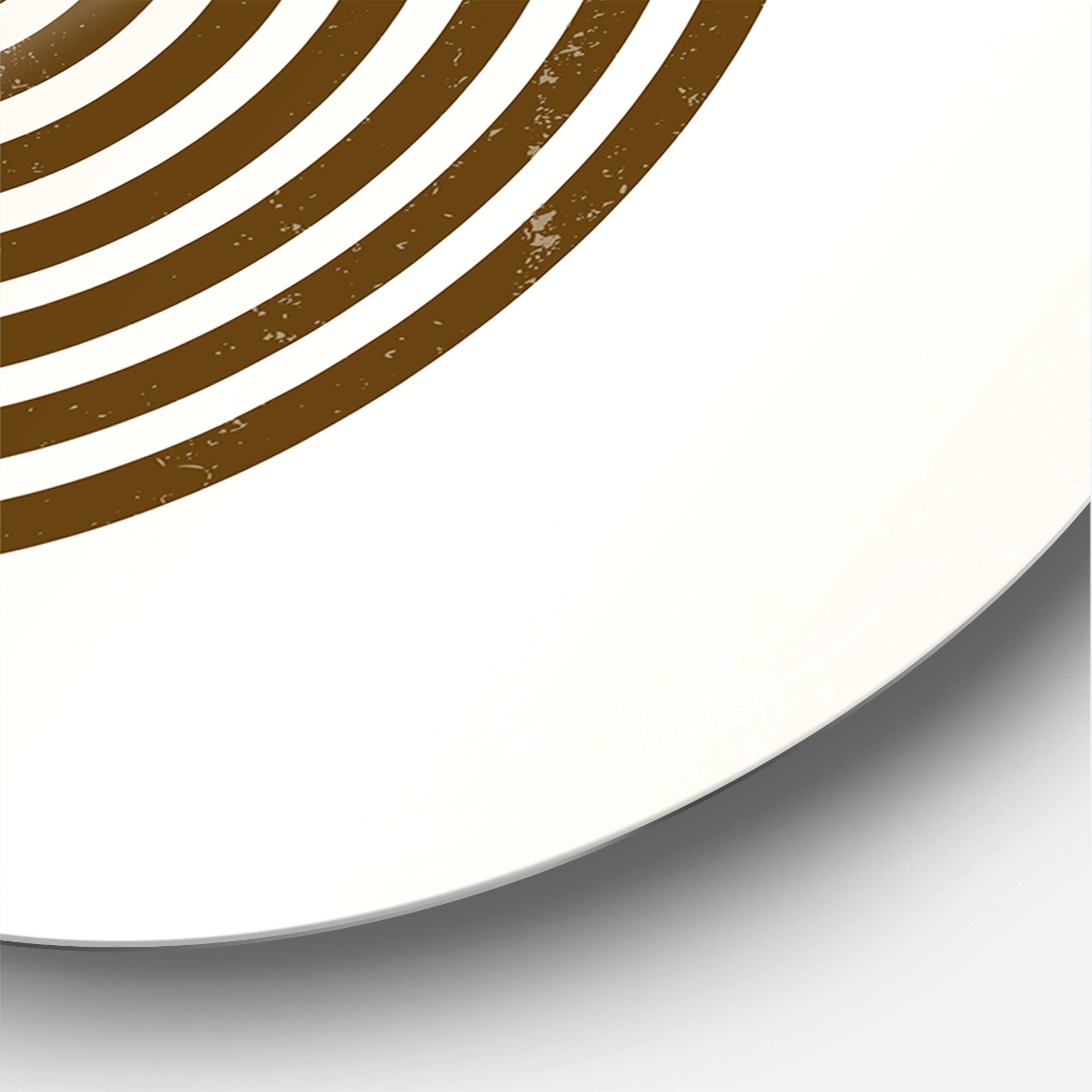 Designart - Botanical Minimalist Leaf With Abstract Shapes IV